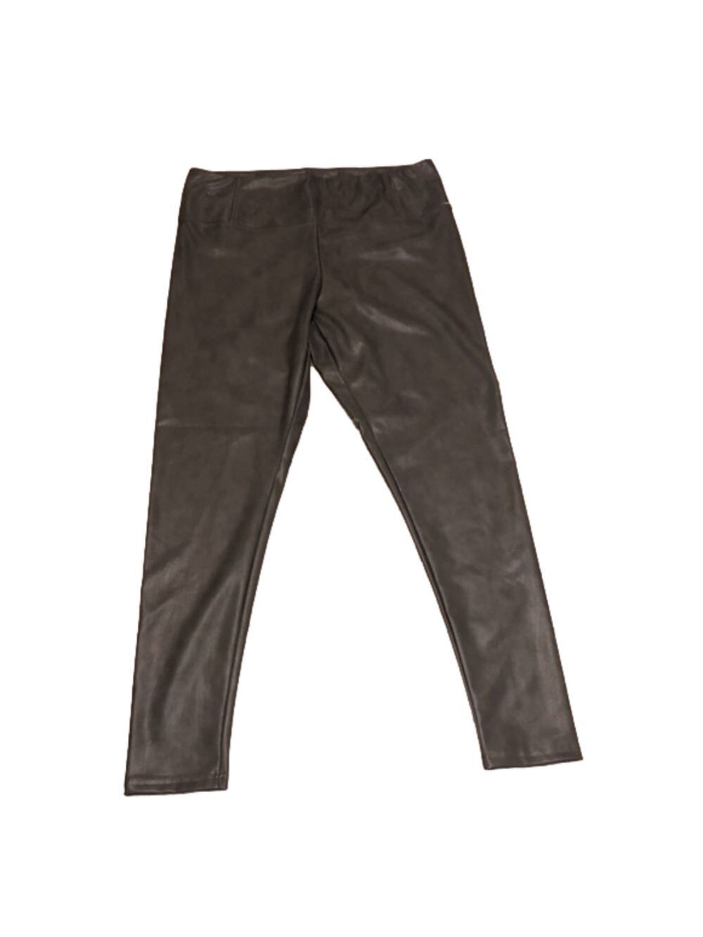 New 7 for All Mankind Grey Faux Leather Legging Pants Size 1x